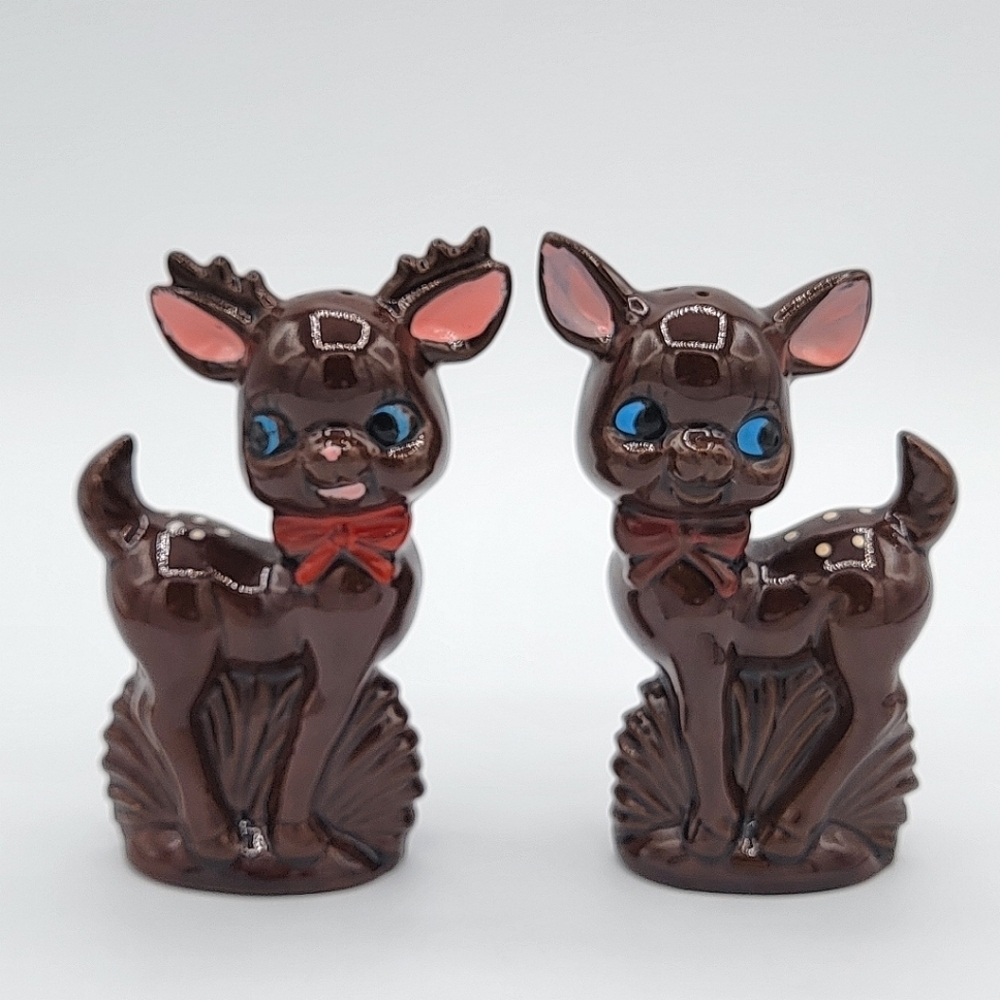 Vintage Deer Salt & Pepper Shakers #3018